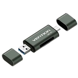 USB ადაპტერი VENTION CCJH0 USB2.0 Multi-function Card Reader Gray